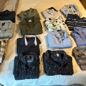 Men’s large dress shirts.